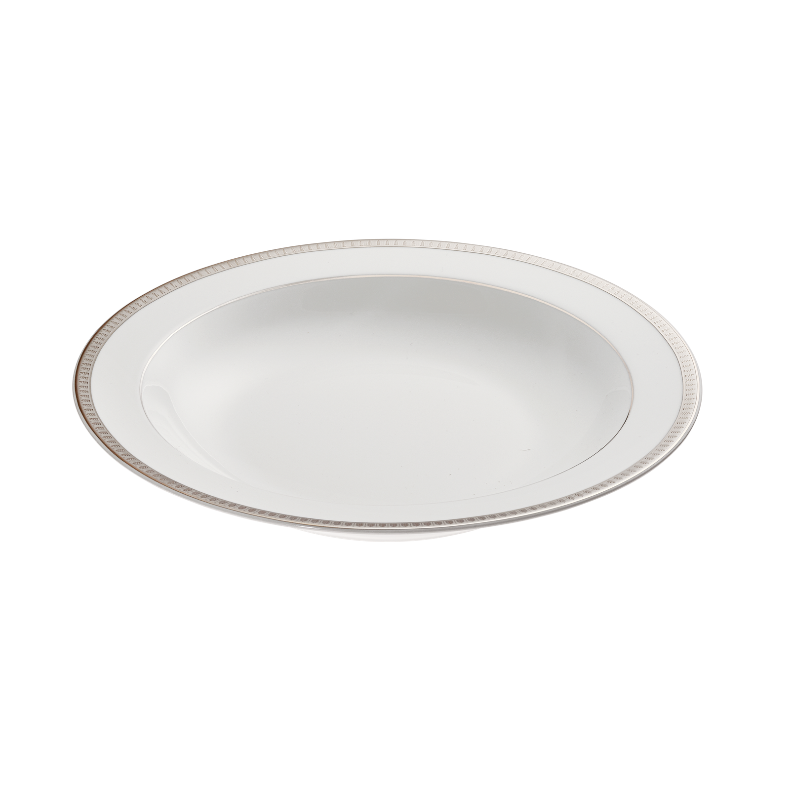 Christofle Malmaison Porcelain Open Vegetable Dish Platinum 29 Cm