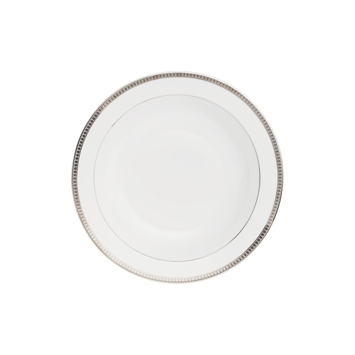 Christofle Malmaison Porcelain Open Vegetable Dish Platinum 29 Cm