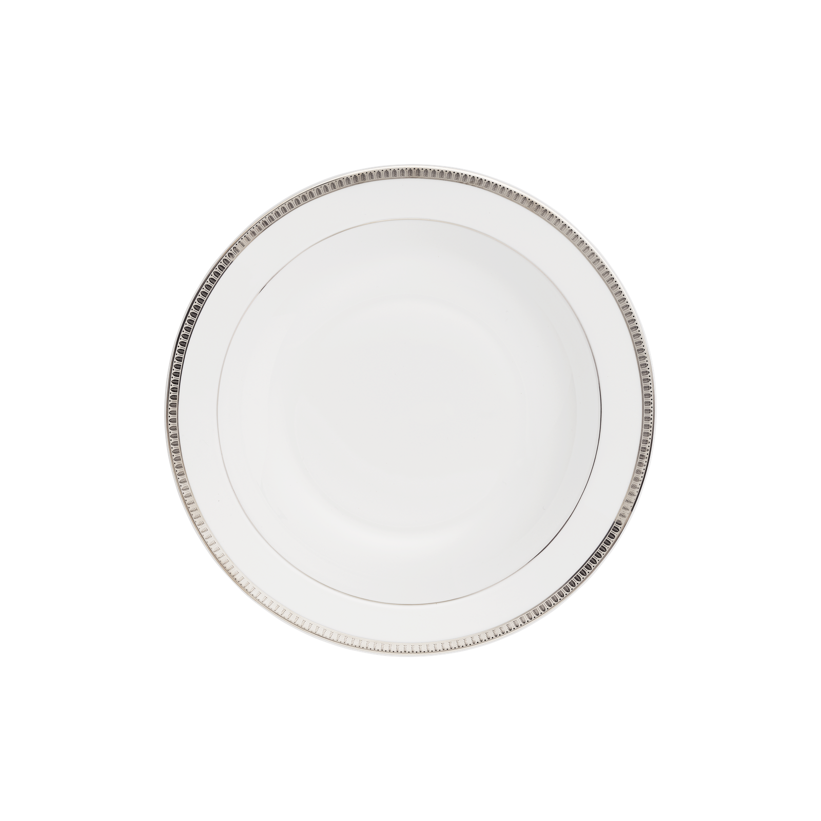 Christofle Malmaison Porcelain Open Vegetable Dish Platinum 29 Cm