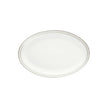 Christofle Malmaison Impériale Platinum Finish Porcelain Oval Platter