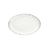 Christofle Malmaison Impériale Platinum Finish Porcelain Oval Platter