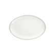 Christofle Malmaison Impériale Platinum Finish Porcelain Oval Platter