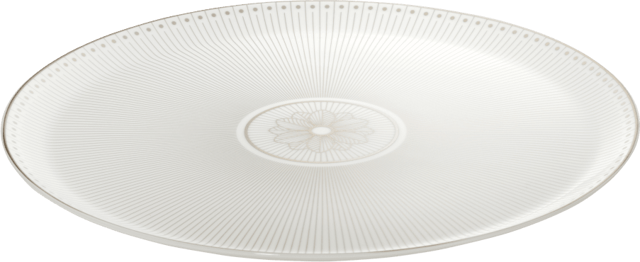 Christofle Malmaison Impériale Porcelain Pie Dish