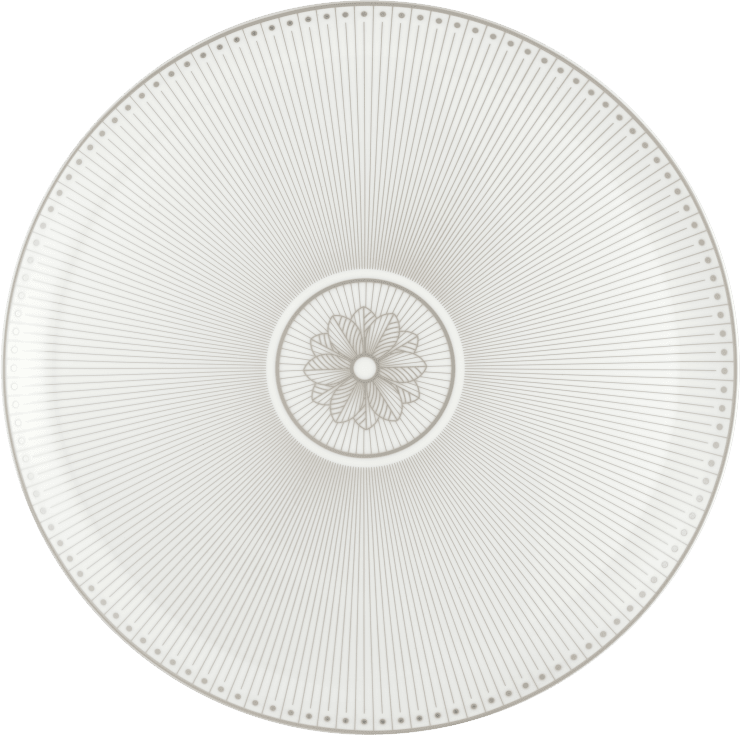 Christofle Malmaison Impériale Porcelain Pie Dish