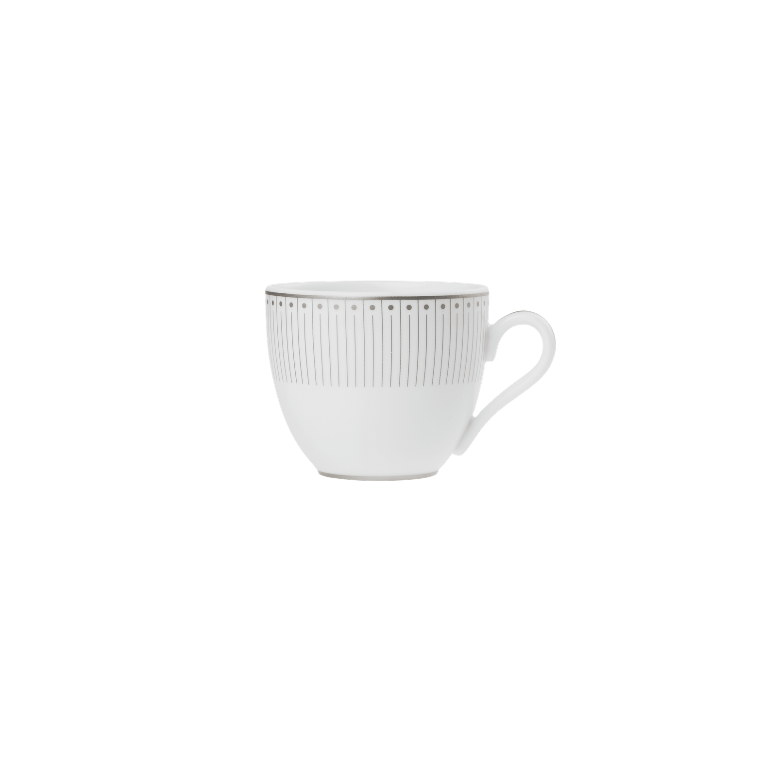 Christofle Malmaison Impériale Porcelain 2 Espresso Cups And Saucers