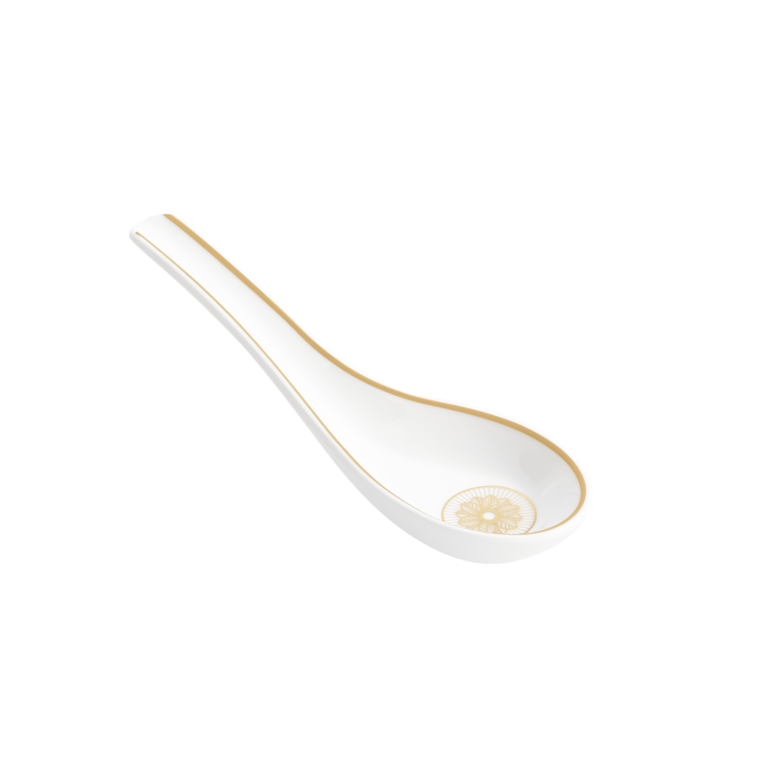 Christofle Malmaison Impériale Porcelain Soup Spoon