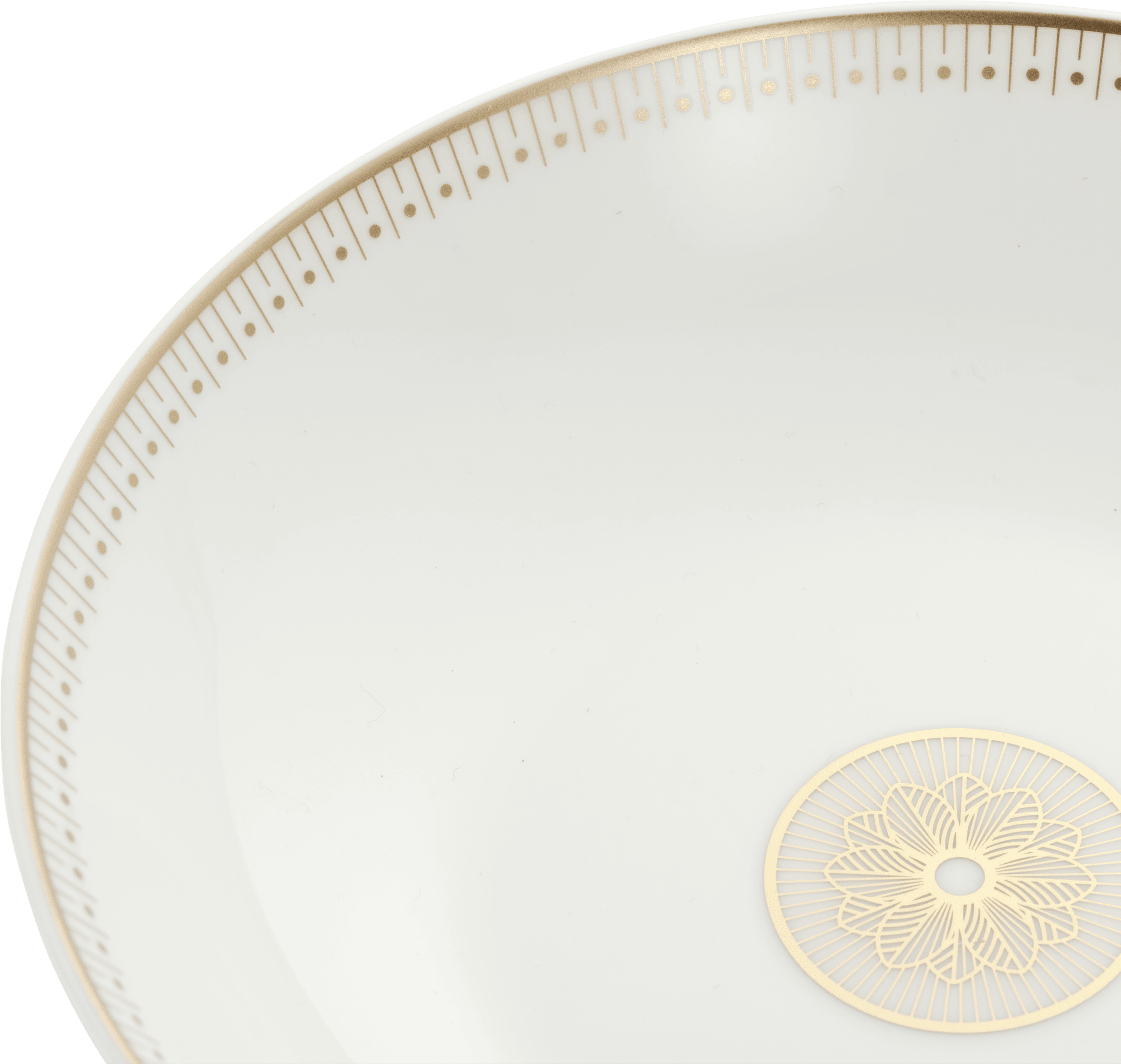 Christofle Malmaison Impériale Soup Cereal Porcelain Bowl