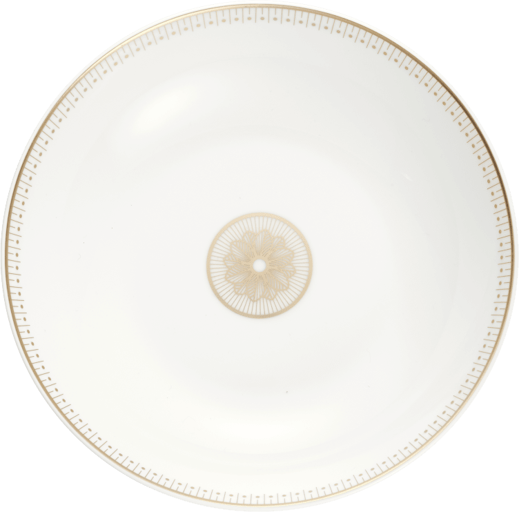Christofle Malmaison Impériale Soup Cereal Porcelain Bowl