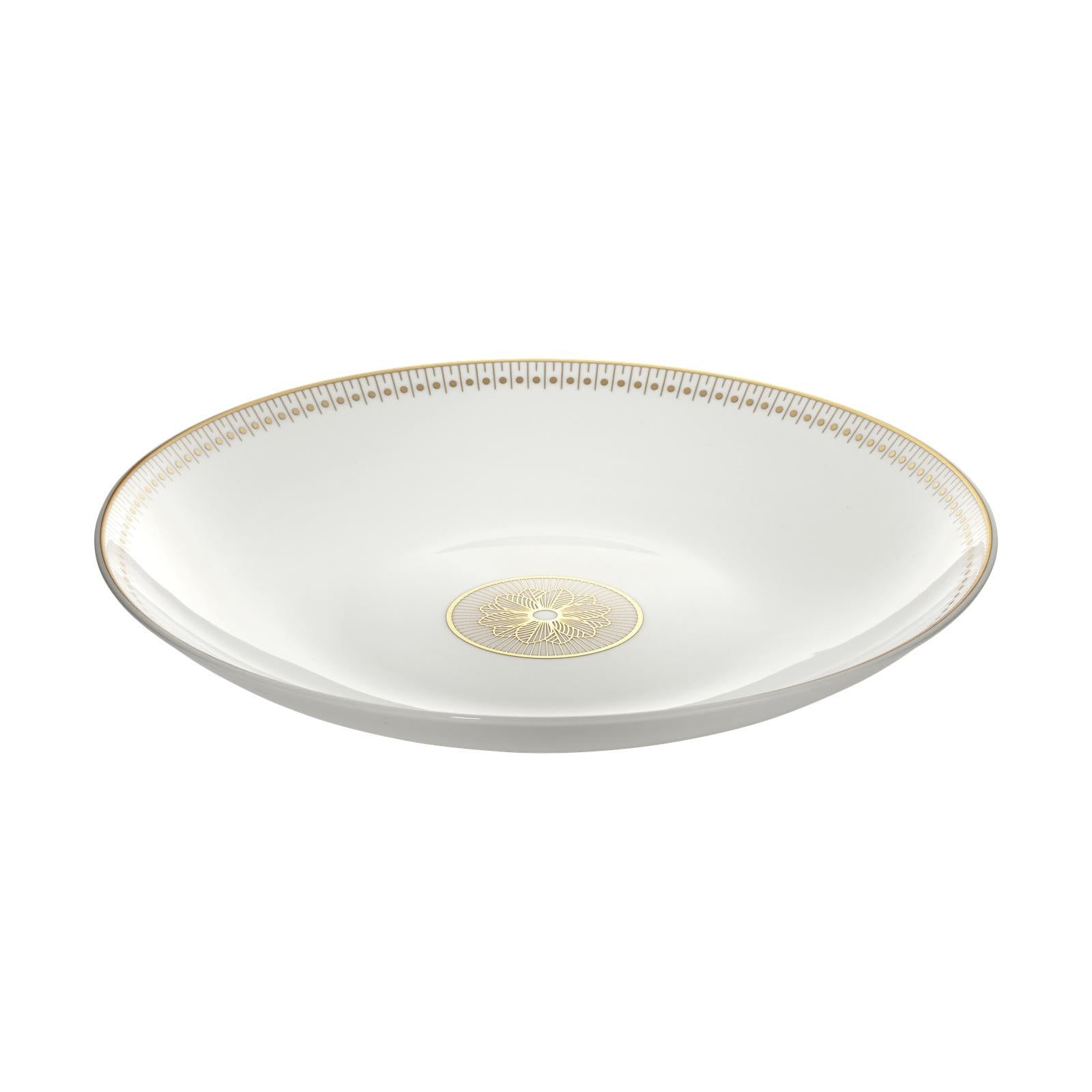 Christofle Malmaison Impériale Porcelain Open Vegetable Dish