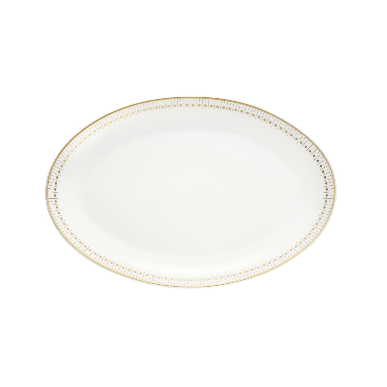 Christofle Malmaison Impériale Porcelain Oval Platter
