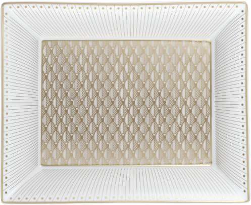 Christofle Malmaison Impériale Porcelain Trinket Tray