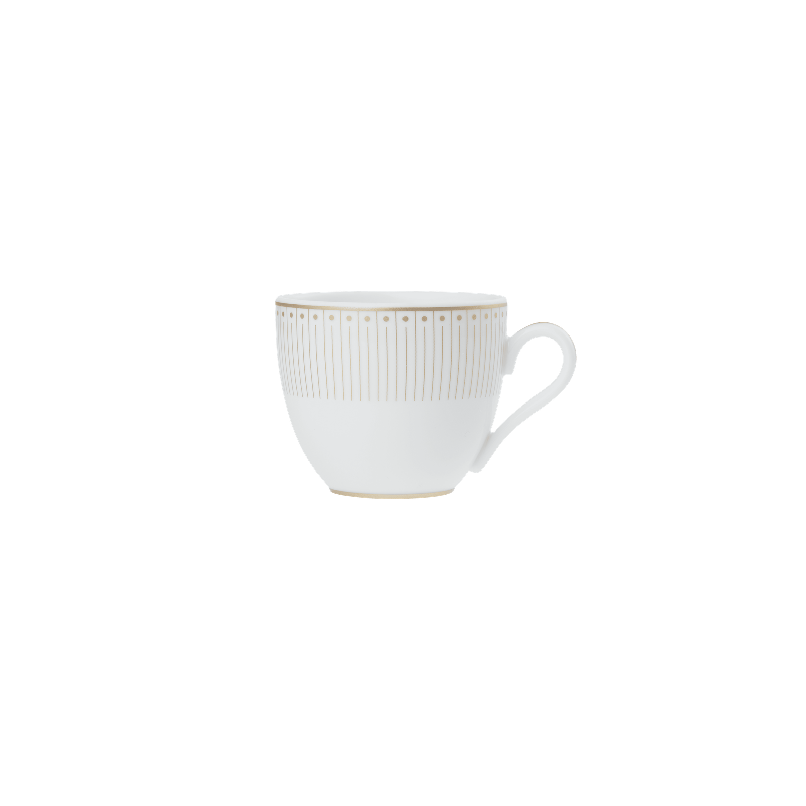 Christofle Malmaison Impériale Porcelain 2 Espresso Cups And Saucers