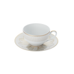 Christofle Malmaison Impériale Porcelain Tea/Coffee Cup And Saucer Gold