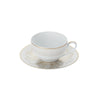 Christofle Malmaison Impériale Porcelain Tea/Coffee Cup And Saucer Gold