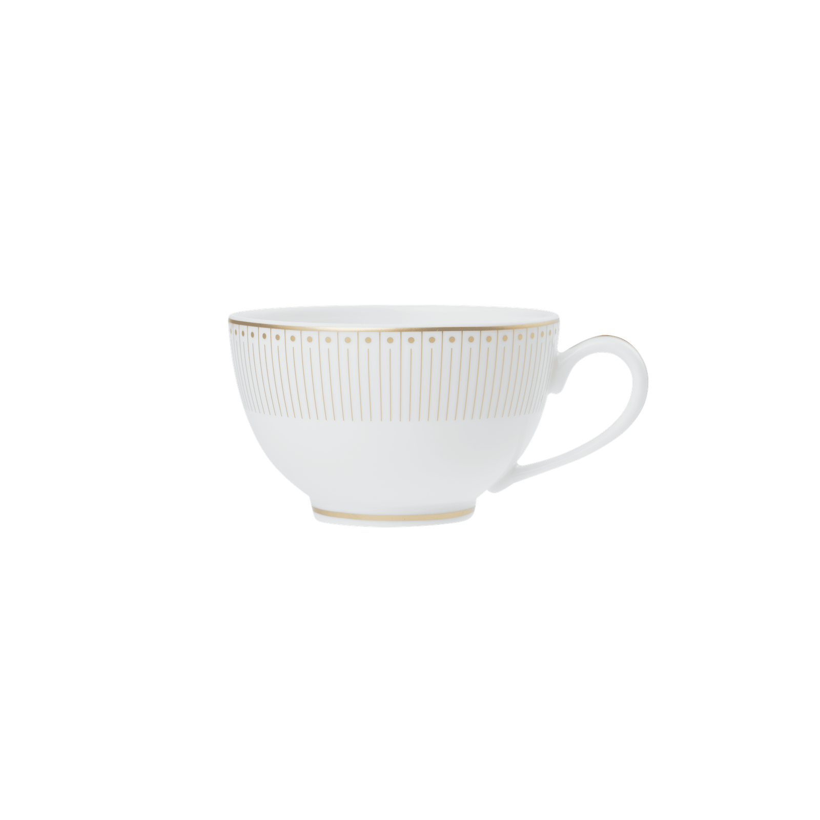 Christofle Malmaison Impériale Porcelain Tea/Coffee Cup And Saucer Gold