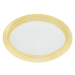 Christofle Malmaison Riviera Porcelain Oval Platter 38 Cm