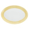 Christofle Malmaison Riviera Porcelain Oval Platter 38 Cm