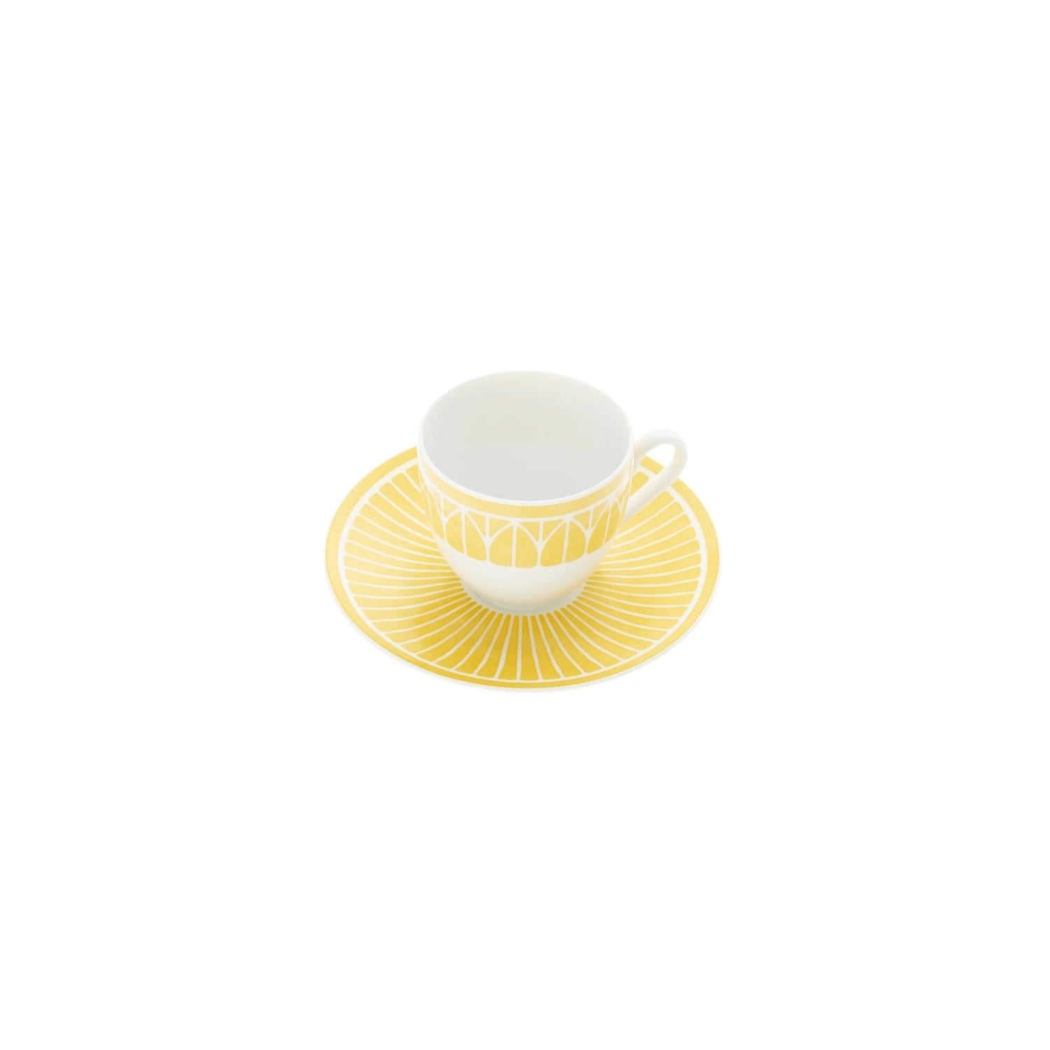 Christofle Malmaison Riviera Porcelain Espresso Cup And Saucer