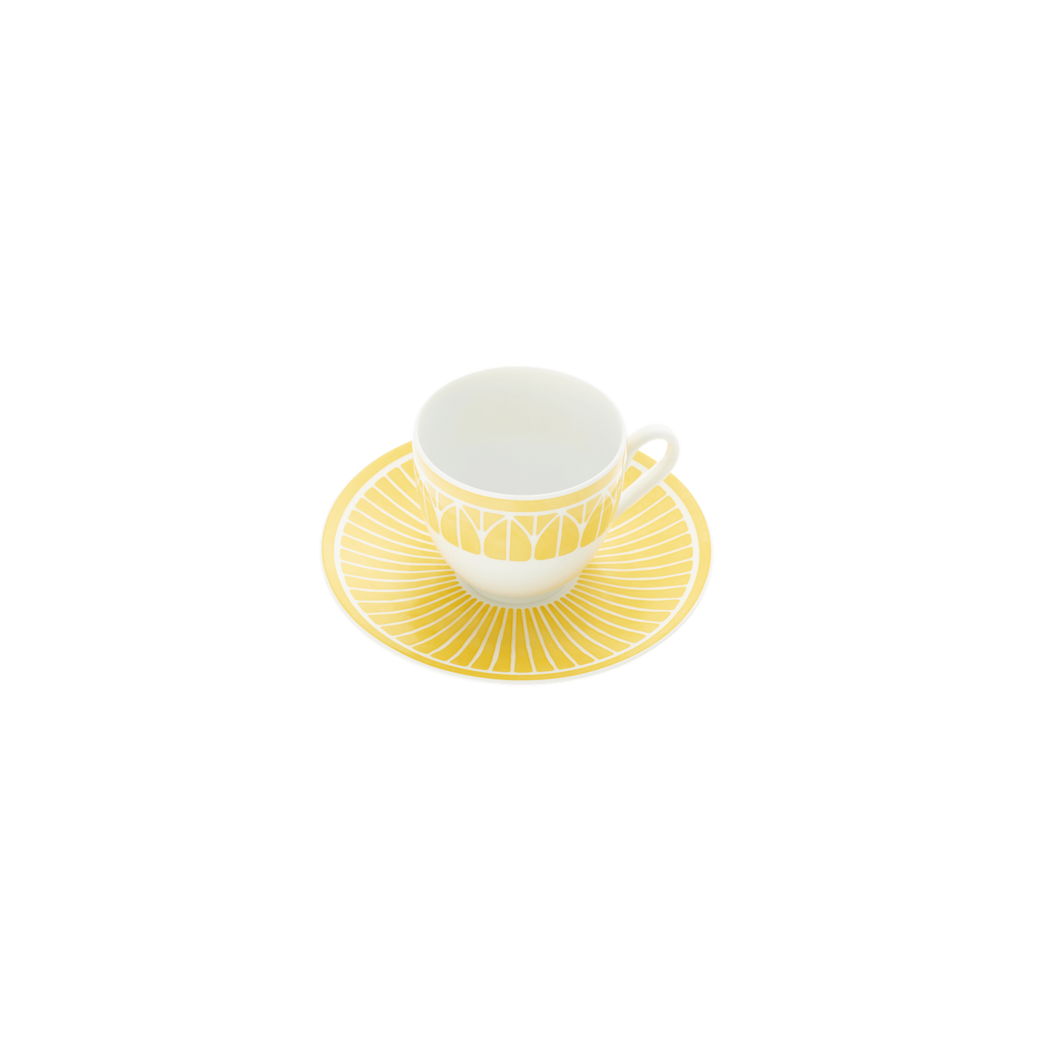 Christofle Malmaison Riviera Porcelain Espresso Cup And Saucer