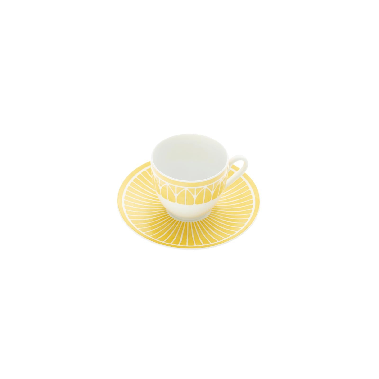 Christofle Malmaison Riviera Porcelain Espresso Cup And Saucer