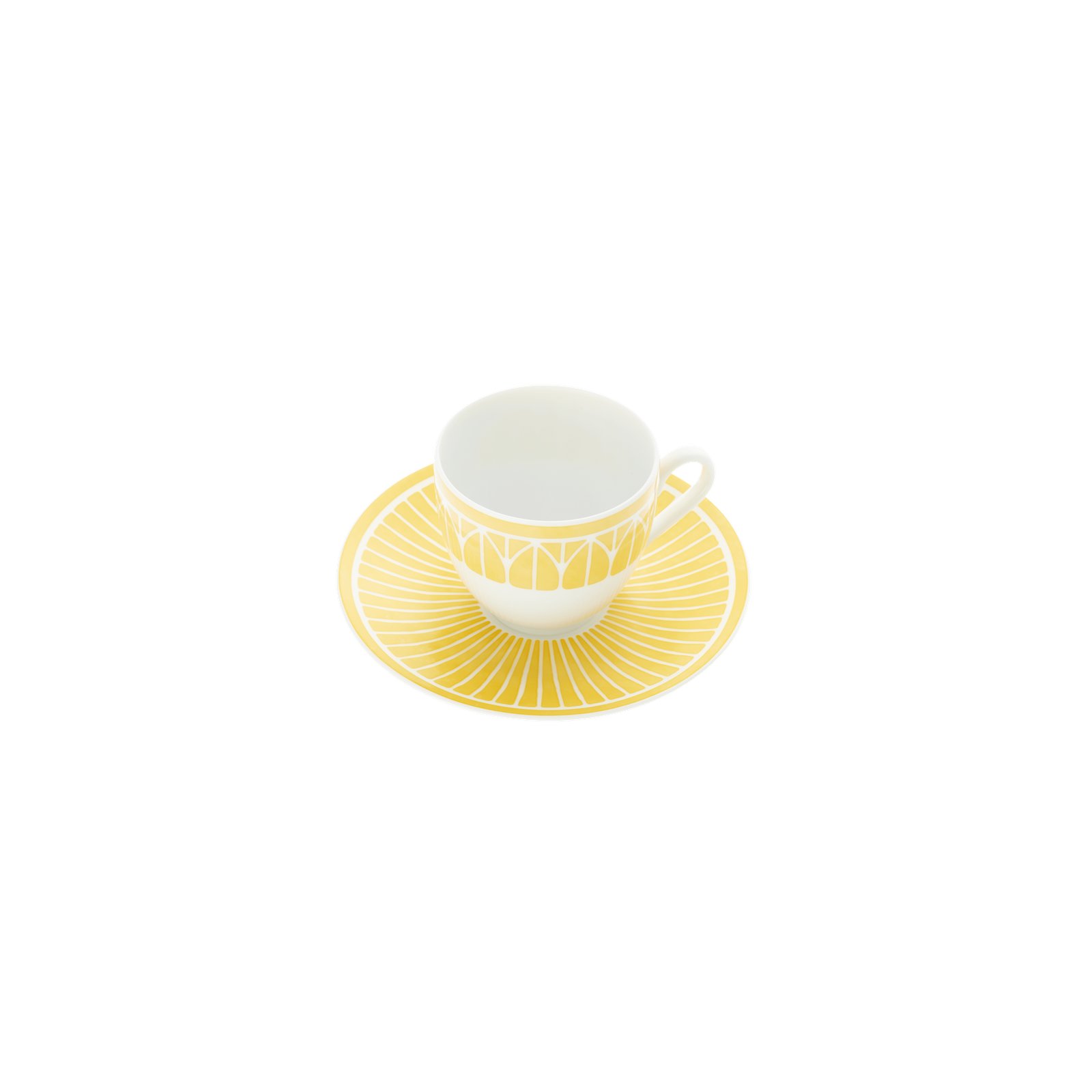 Christofle Malmaison Riviera Porcelain Espresso Cup And Saucer
