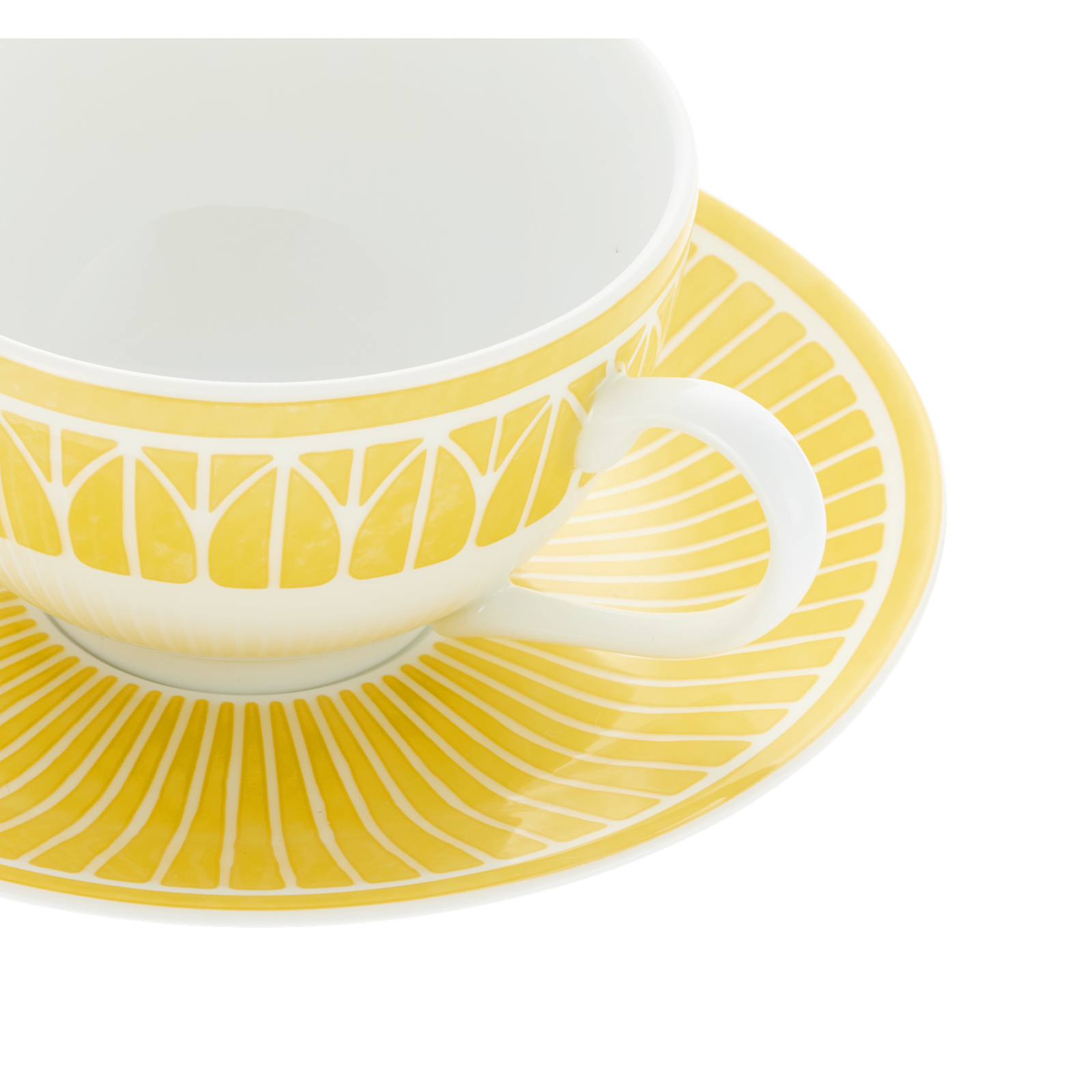 Christofle Malmaison Riviera Porcelain Tea/Coffee Cup And Saucer