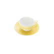 Christofle Malmaison Riviera Porcelain Tea/Coffee Cup And Saucer