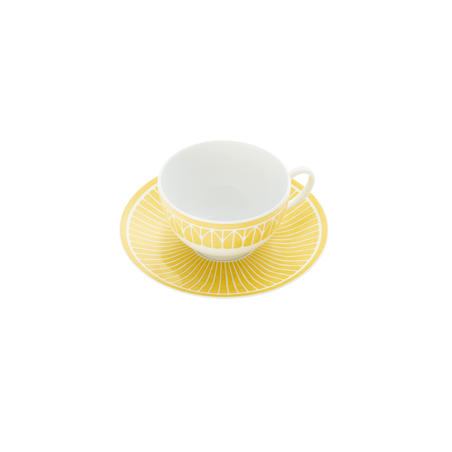 Christofle Malmaison Riviera Porcelain Tea/Coffee Cup And Saucer