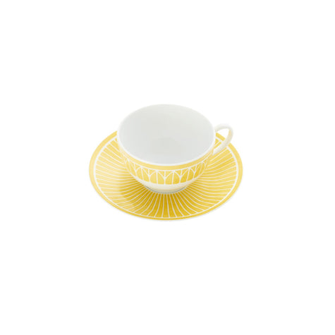 Christofle Malmaison Riviera Porcelain Tea/Coffee Cup And Saucer