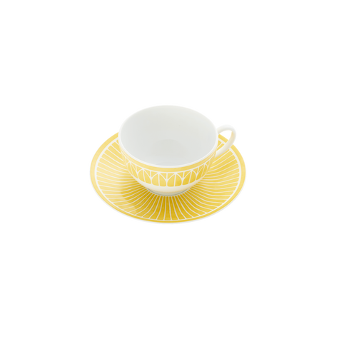 Christofle Malmaison Riviera Porcelain Tea/Coffee Cup And Saucer