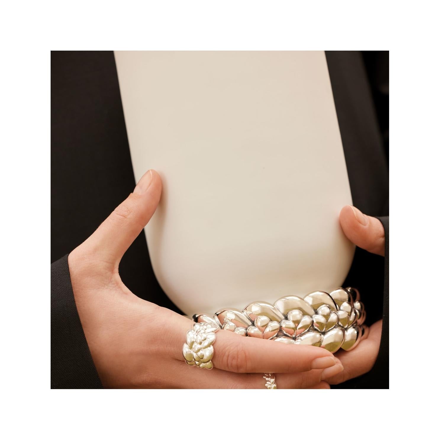 Christofle Babylone Porcelain Vase