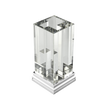Christofle Perspectives Glass Vase Chrome