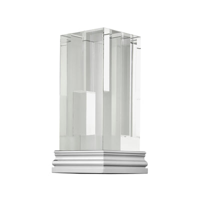 Christofle Perspectives Glass Vase Chrome