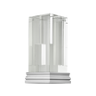 Christofle Perspectives Glass Vase Chrome