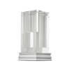 Christofle Perspectives Glass Vase Chrome