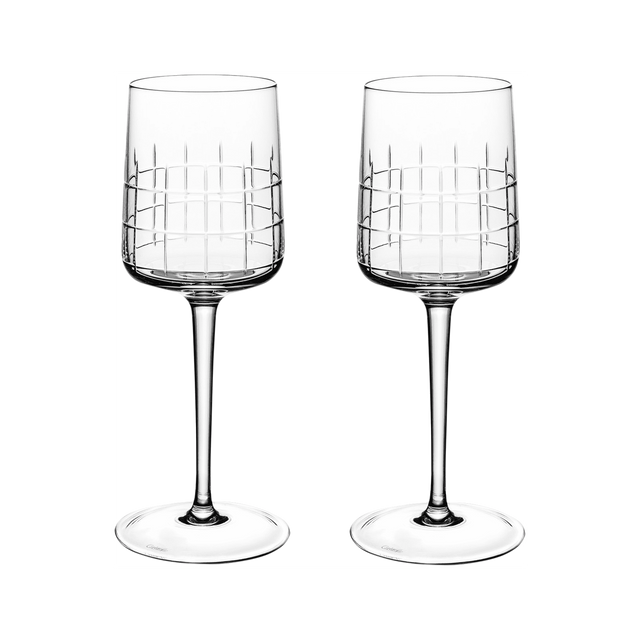Christofle Graphik Water Glass Crystal - Set of 2