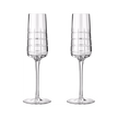 Christofle Graphik Champagne Flute Crystal - Set of 2