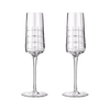 Christofle Graphik Champagne Flute Crystal - Set of 2