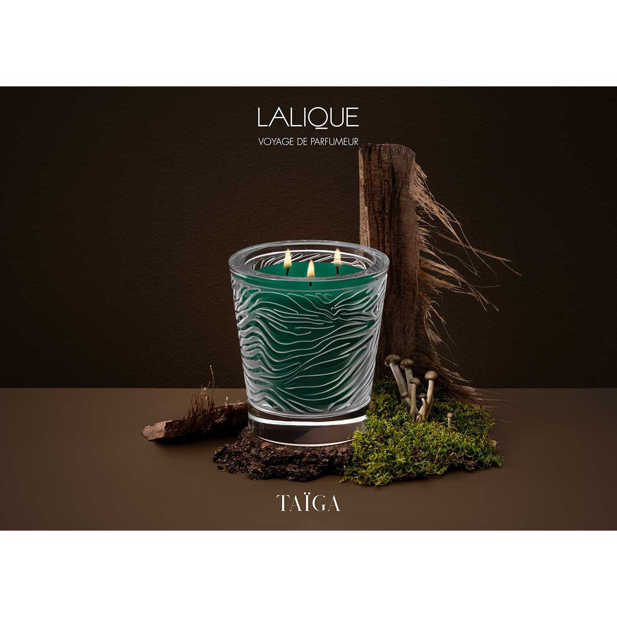 Lalique Taïga Crystal Scented Candle