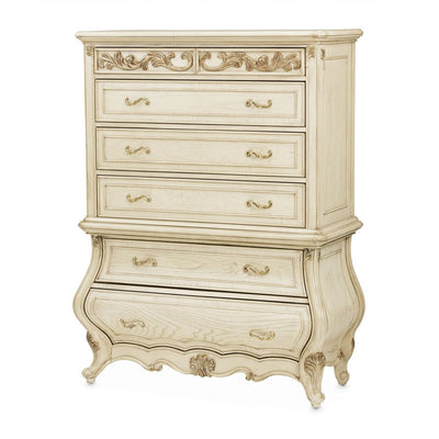 Michael Amini Platine de Royale 6-Drawer Chest - Champagne