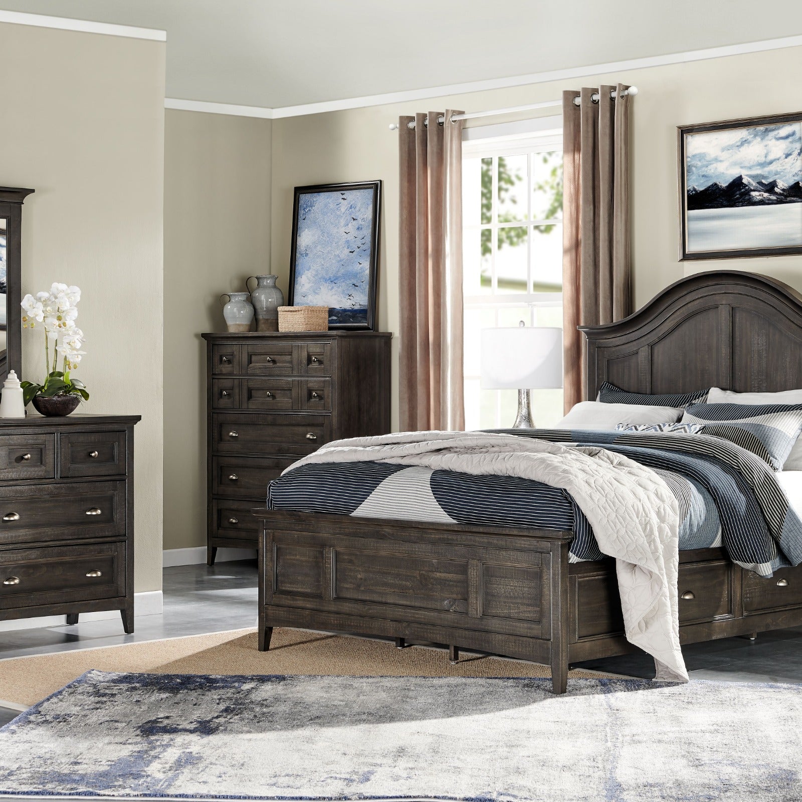 Magnussen Home Westley Falls Graphite Drawer Dresser