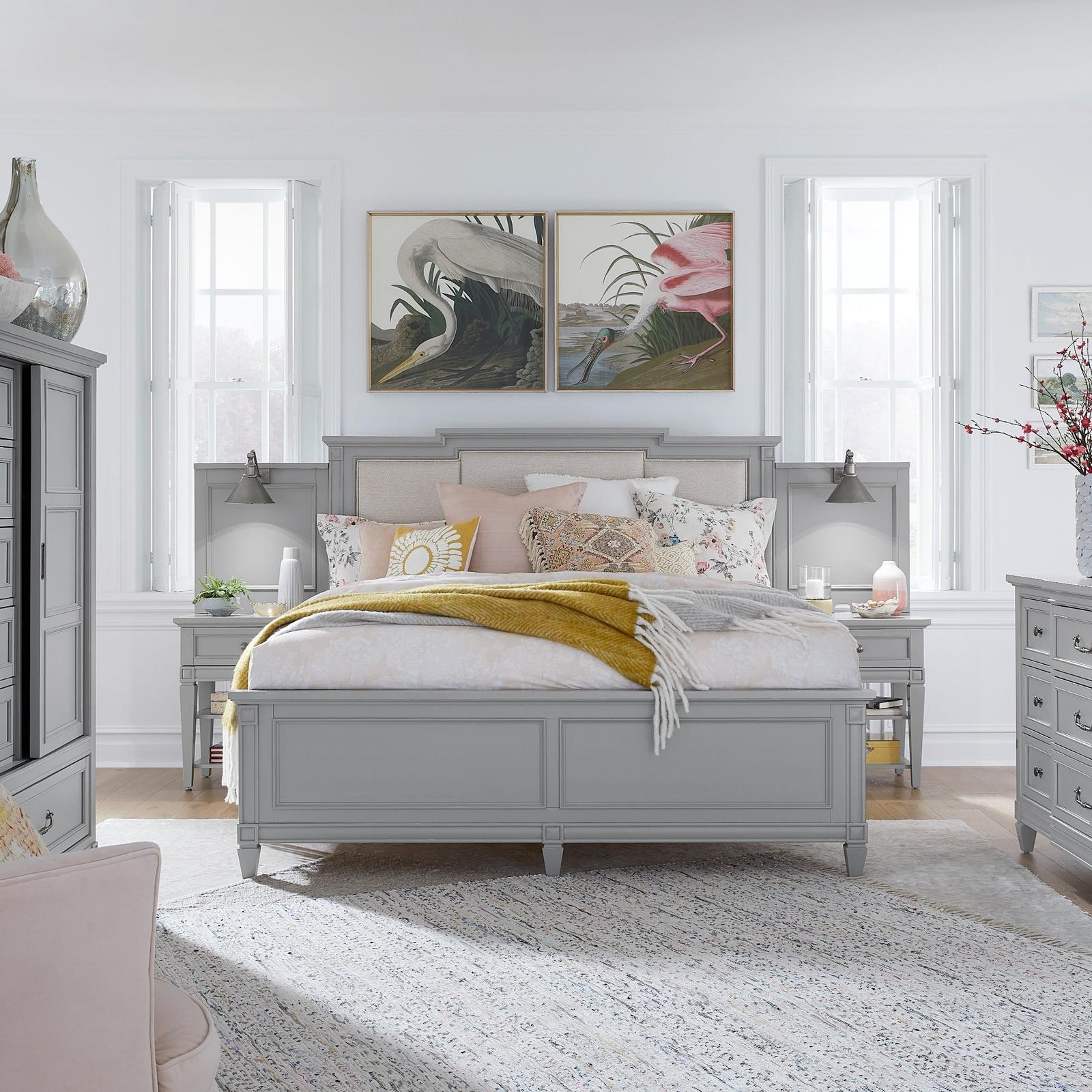 Magnussen Home Glenbrook Pebble Upholstered Wall Bed
