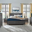 Magnussen Home Merrifield Raisin Black Panel Bed