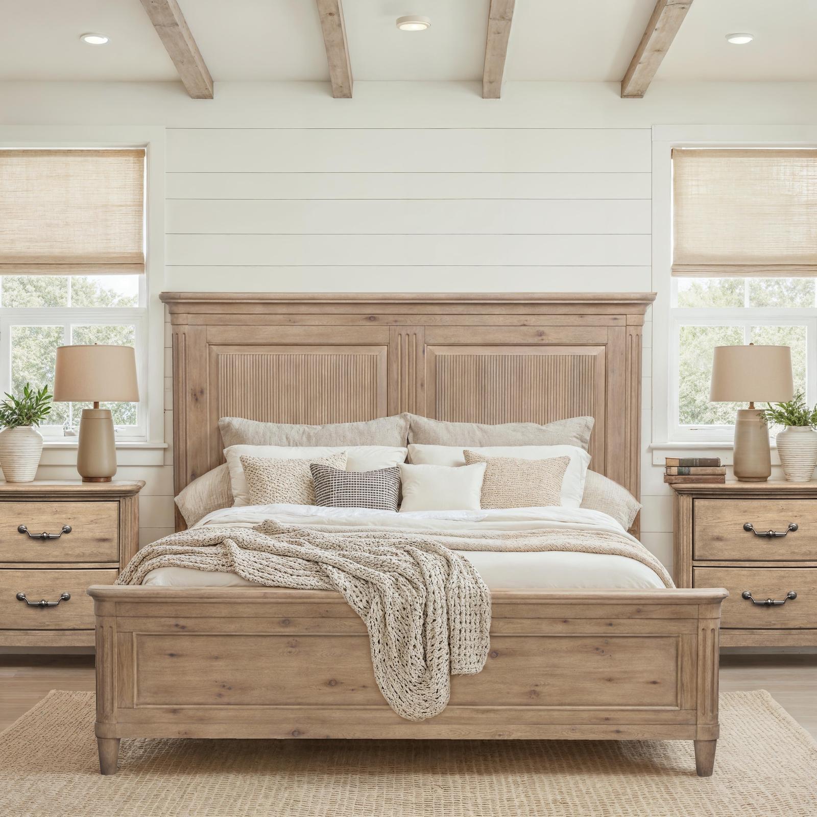 Magnussen Home Harmony Heights Belgium Wheat California King Panel Bed