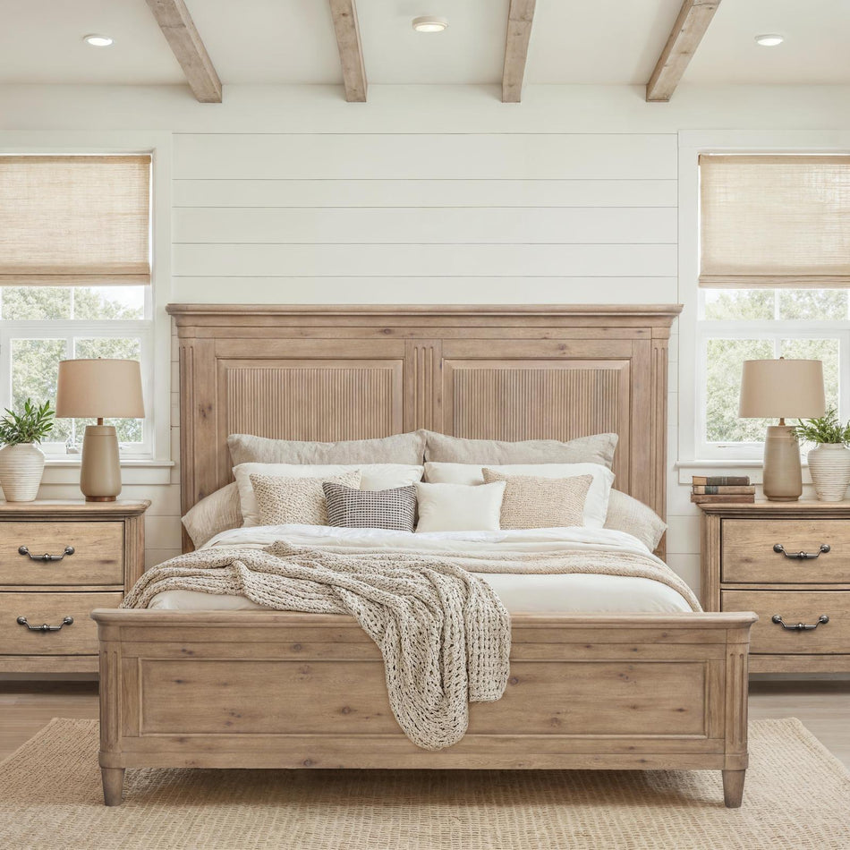 Magnussen Home Harmony Heights Belgium Wheat California King Panel Bed Sale