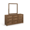 Magnussen Home Laurel Ridge Brown Drawer Dresser With Portrait Mirror
