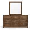 Magnussen Home Laurel Ridge Brown Drawer Dresser With Portrait Mirror