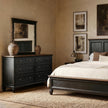 Magnussen Home Surrey Brown Double Drawer Dresser With Portrait Mirror