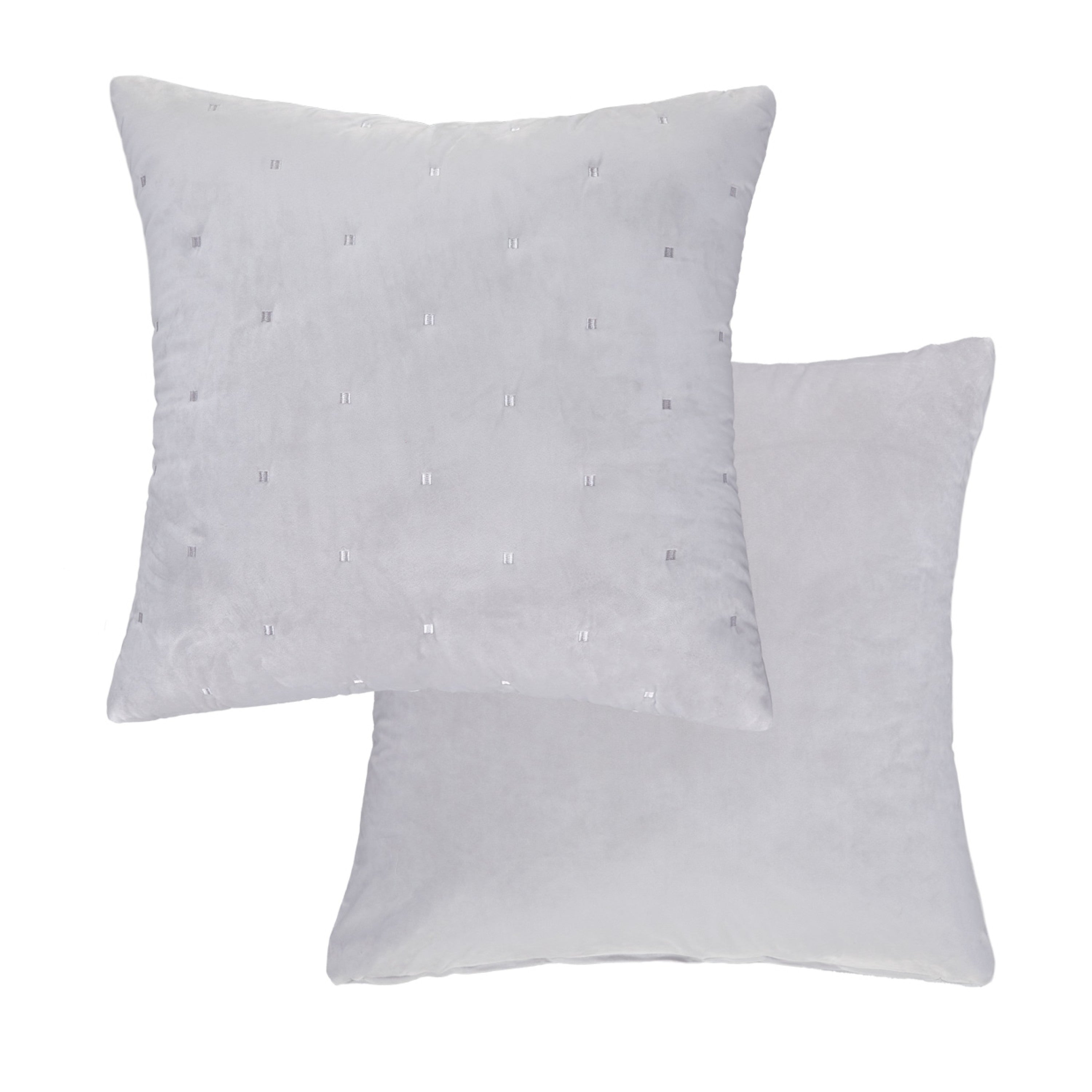 Michael Amini Roma II Comforter Set -  Platinum