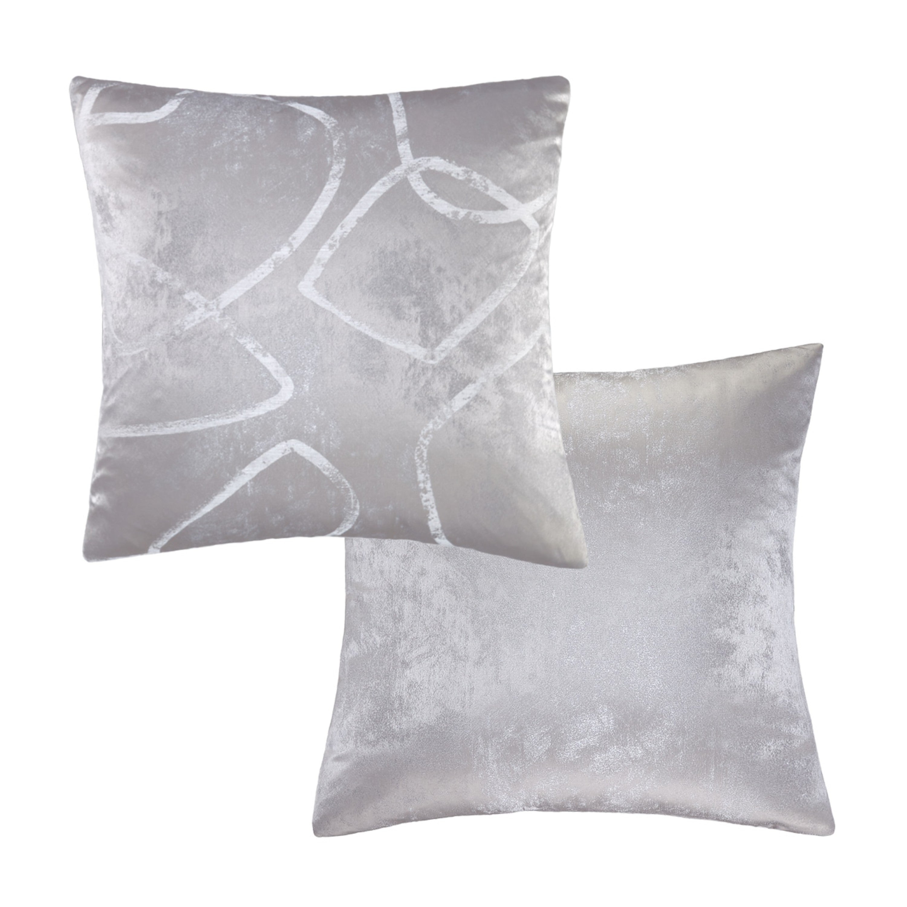 Michael Amini Roma II Comforter Set -  Platinum